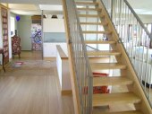 vertical caramel bamboo floor